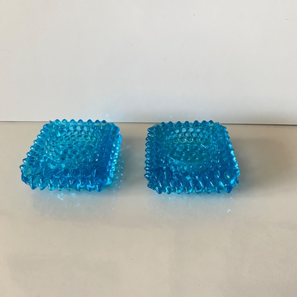 Vintage Fenton Art Glass Hobnail Tea-Light or Candleholders - Picture 6 of 8